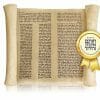 Torah Book Handwritten by Scribe on Genuine Parchment Custom Made